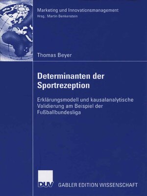 cover image of Determinanten der Sportrezeption